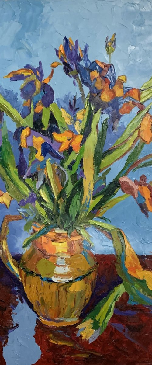 Irises. Flowers.#4 by Vita Schagen