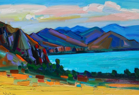 Landscape in Sevan
