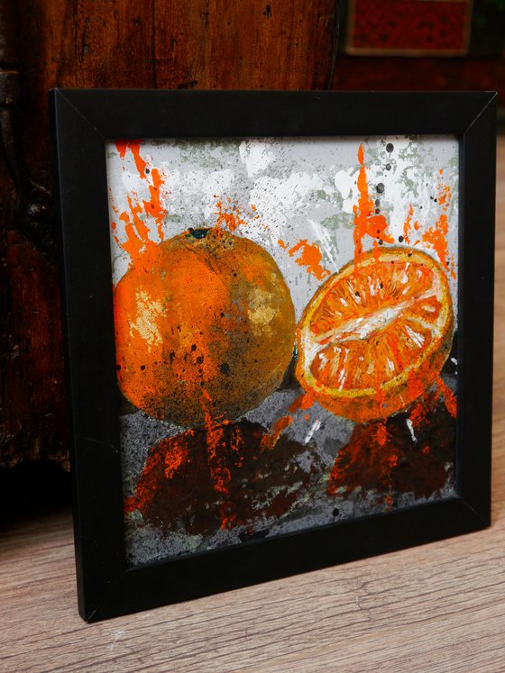 Star Wars Orange  FRAMED - Still life - READY TO HANG - Food  HOME - Gift