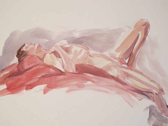 reclining male nude