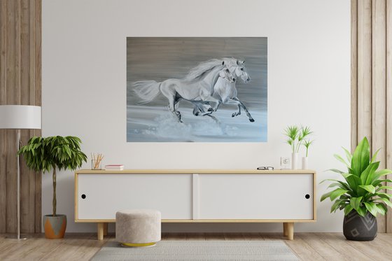 Magic White: Two Horses