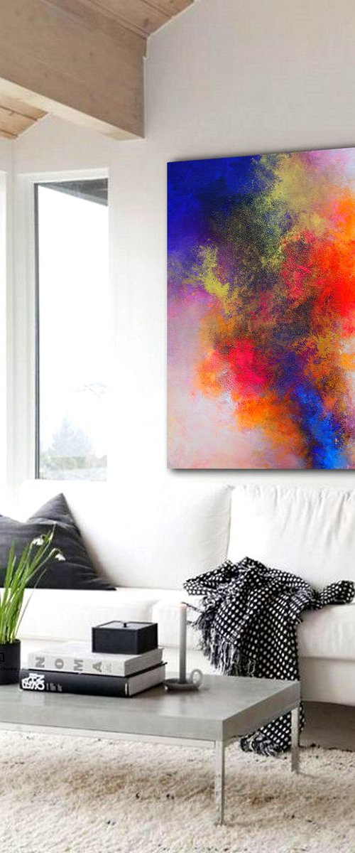 120x100cm. / Abstract painting /Alex Senchenko © 2019 / Exhibit N15 by Alex Senchenko