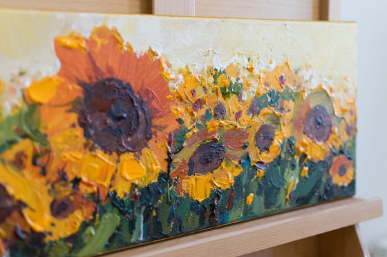 Sunflowers  Acrylic  painting