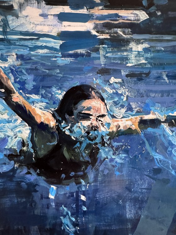 Immersion in blue
