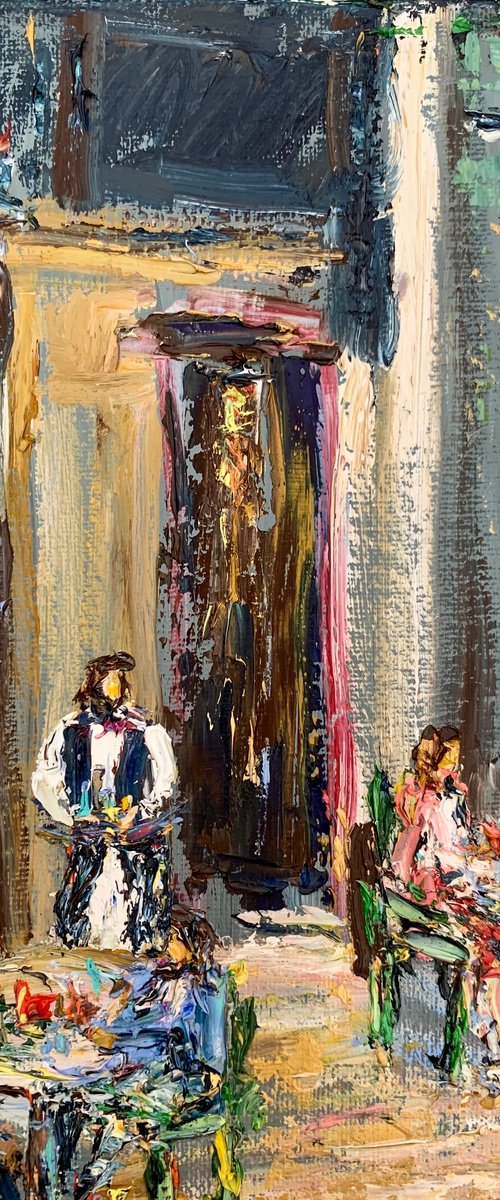 Evening at the cafe by Vilma Gataveckienė