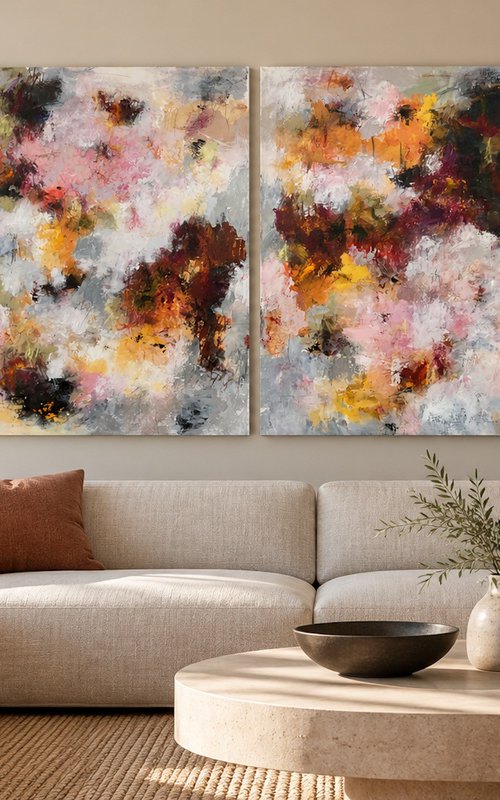 A Little Room for Everything-diptych by Linda Coppens