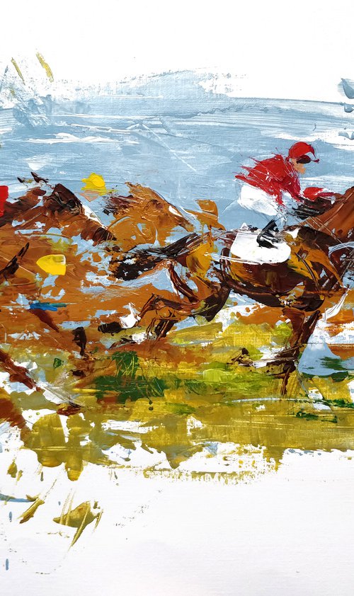 Horse racing by Anna Cher