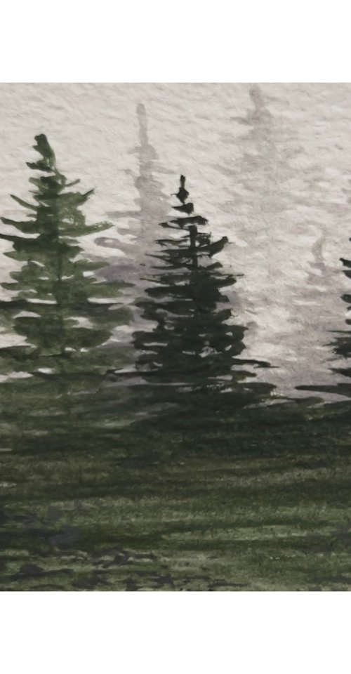 Waldlandschaft Part V - Miniature Art by Sophie Kruszynski