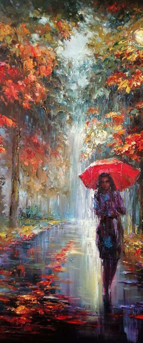Rain in the park by Artem Grunyka