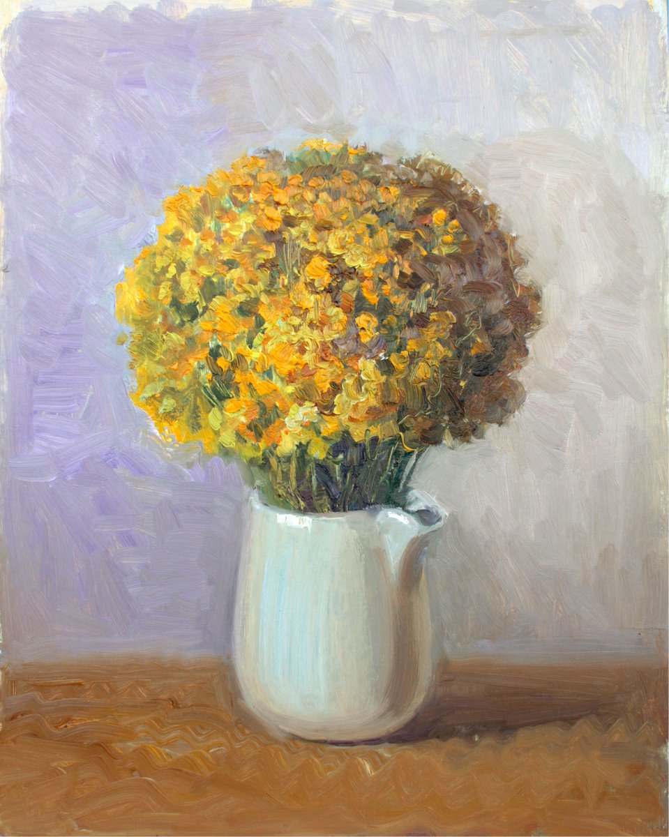 A bouquet of yellow flowers by Anna Zamurueva