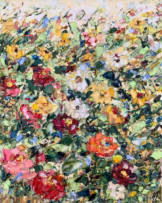 Colorful strawflowers