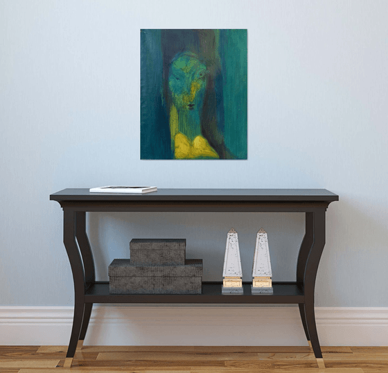 Sorceress, oil on canvas, 61x50 cm