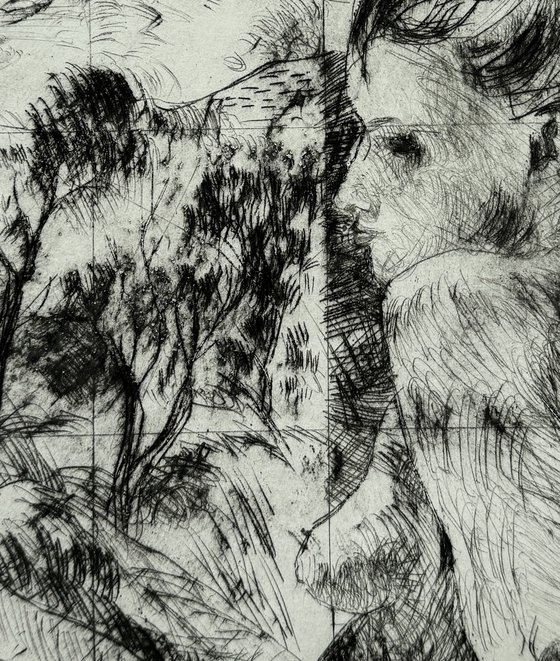 Blank Stare Etching