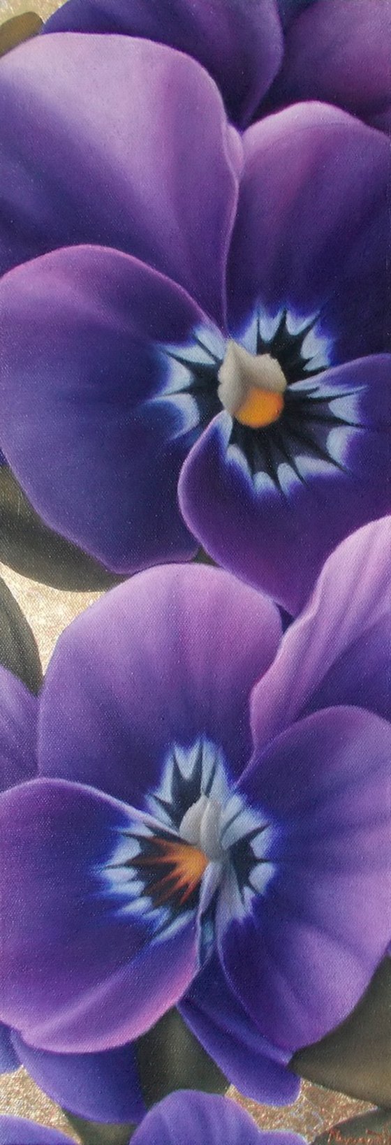 “Dance”, purple viola painting