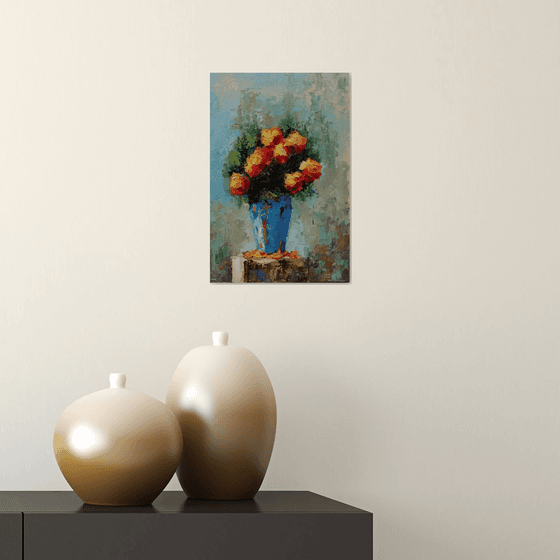 Abstrast still life, flowers