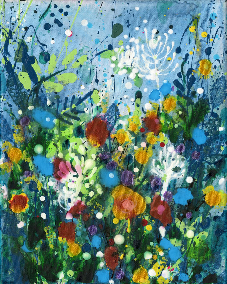 Song Of The Meadow 5  - Meadow Flower Painting  by Kathy Morton Stanion by Kathy Morton Stanion