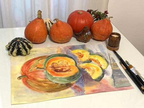 Pumpkin and slices