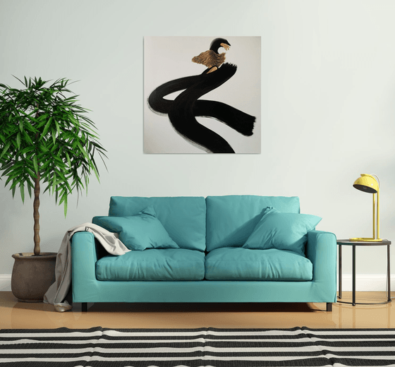 ” woman flying butterfly ”