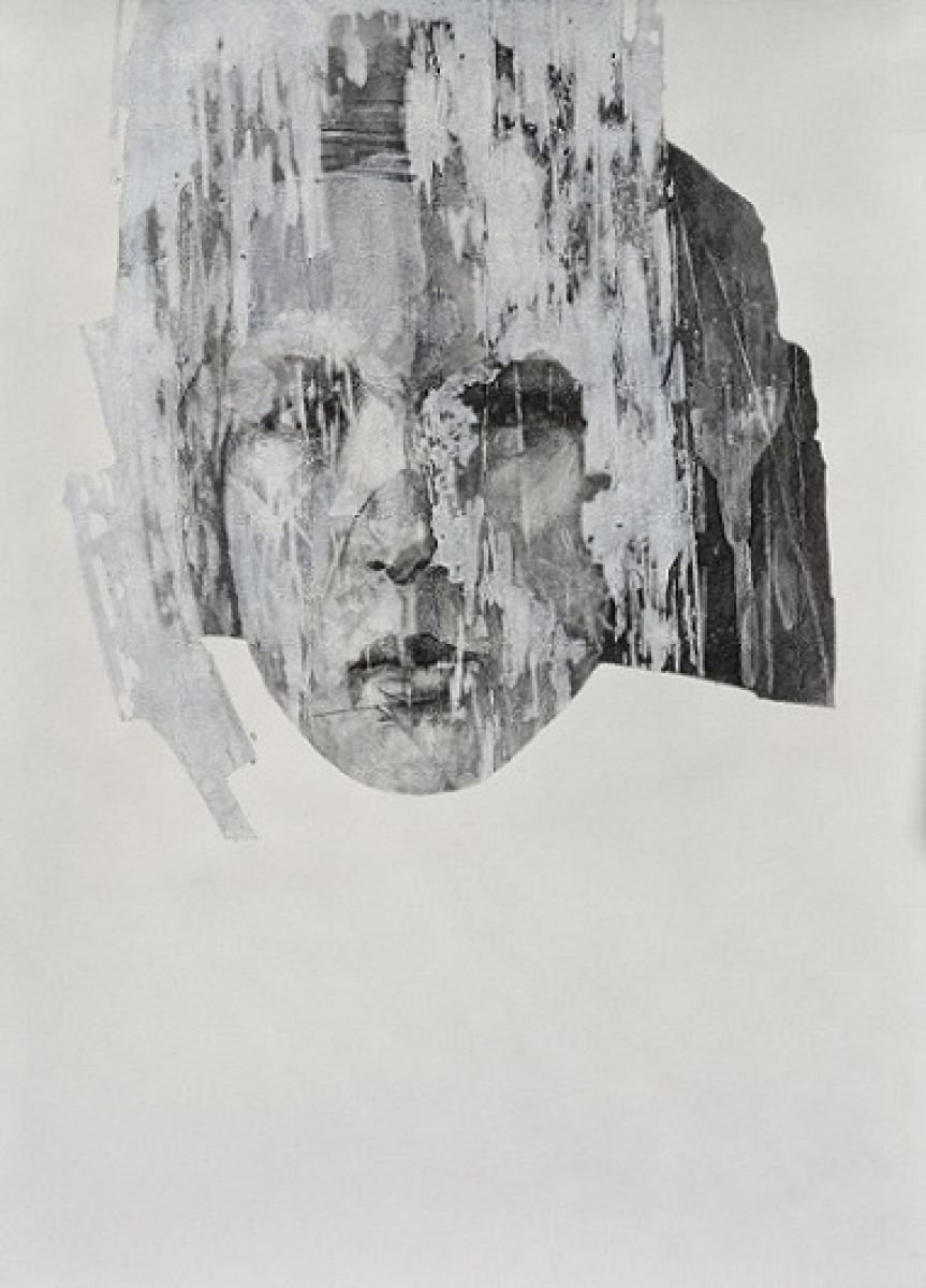 Expressive Portrait Charcoal Drawing By Melinda Matyas, 20 X 28", Child Of Vision Ii, Original Artwork