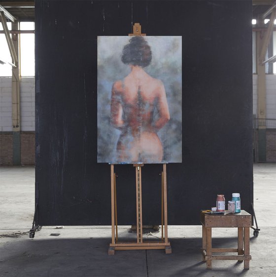 nude in greys (120 x 80 cm)