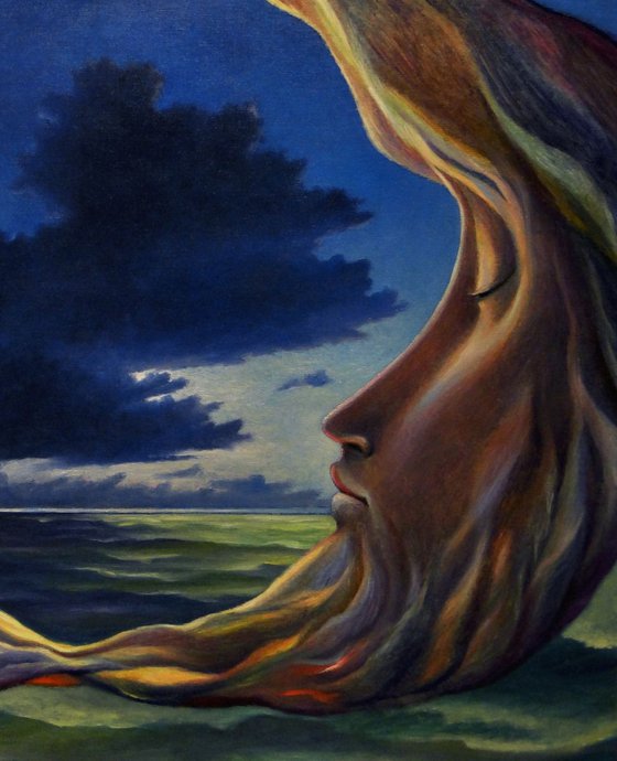 THE MOONS CONVIVIO Oil painting by Carlo Salomoni | Artfinder