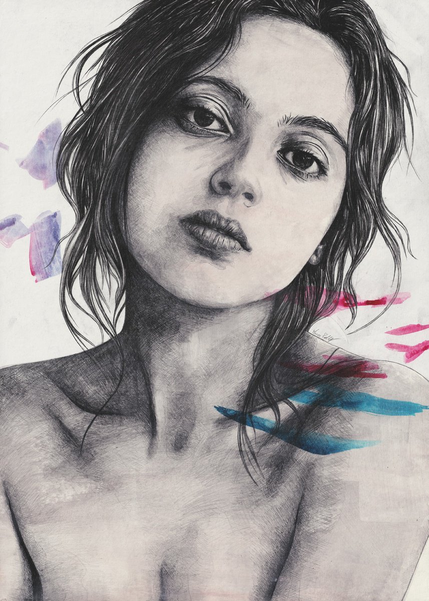 Expressive Pencil Drawing , Take No Prisoners By Marco Paludet, 20 X 28, Artwork For Sale On Artfinder