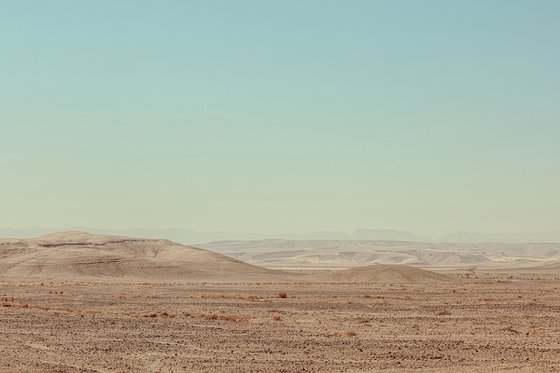 Desert against a clear sky