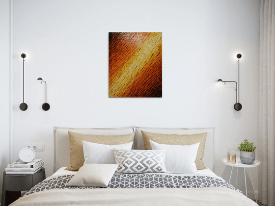 White orange knife texture