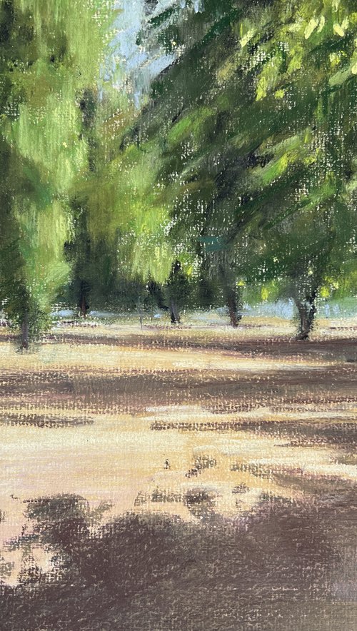 Wandsworth Common heatwave II by Louise Gillard