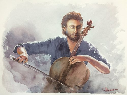 Cellist by Svitlana Druzhko