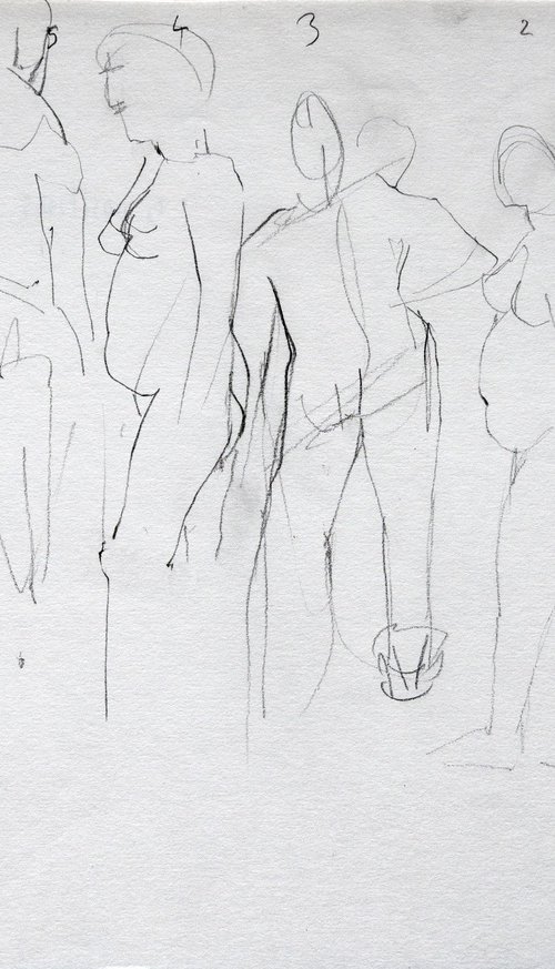 Study 01; Life Drawing by Elizabeth Anne Fox