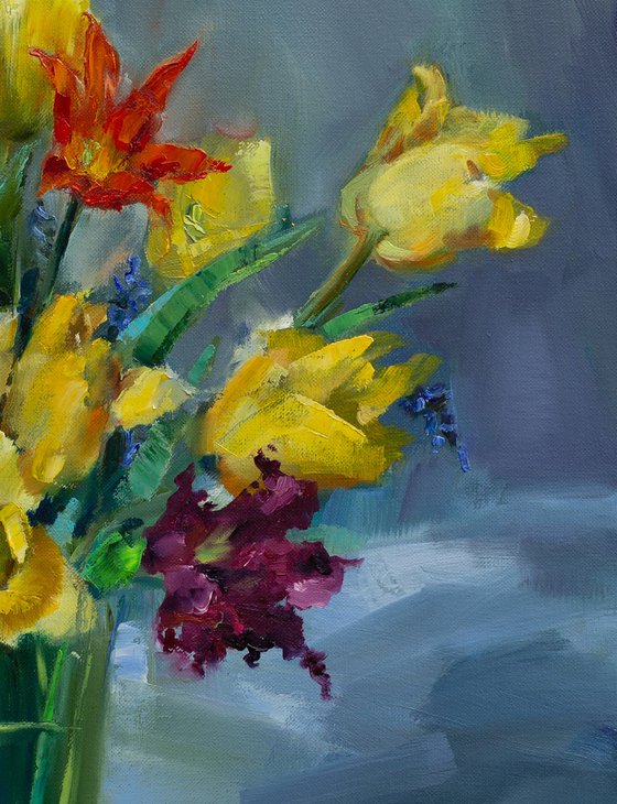 Yellow tulips