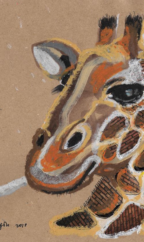 Smoking giraffe #5 by Pavel Kuragin