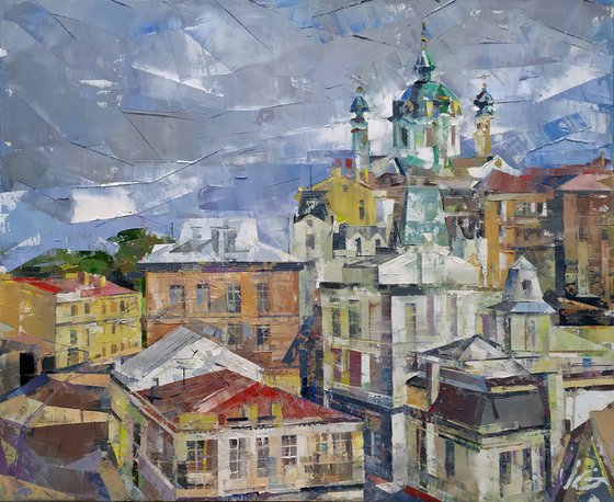 Triptych KYIV part #2/3 «Before the rain. Andrew`s Descent»