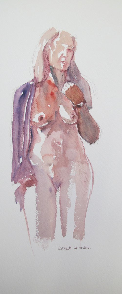 Standing female nude by Rory O’Neill