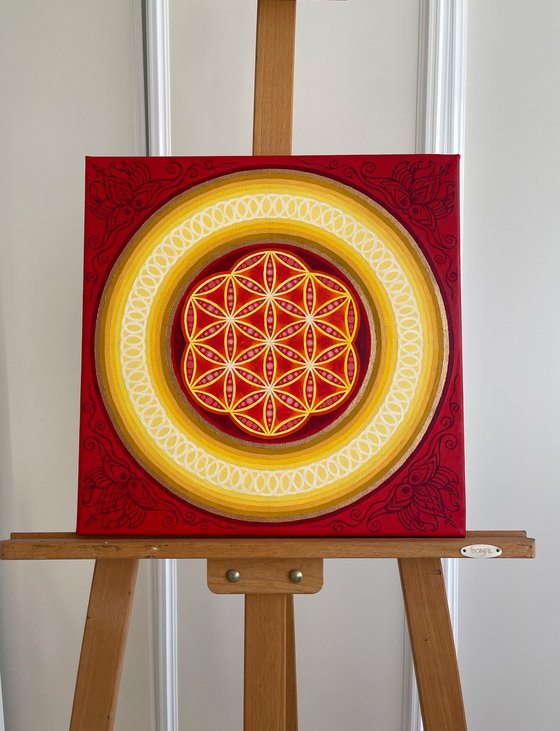 Red Flower of Life