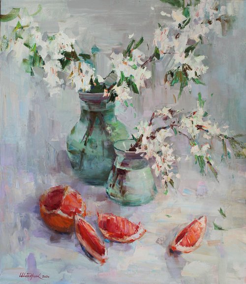 still life with grapefruit by Tetiana Shendryk