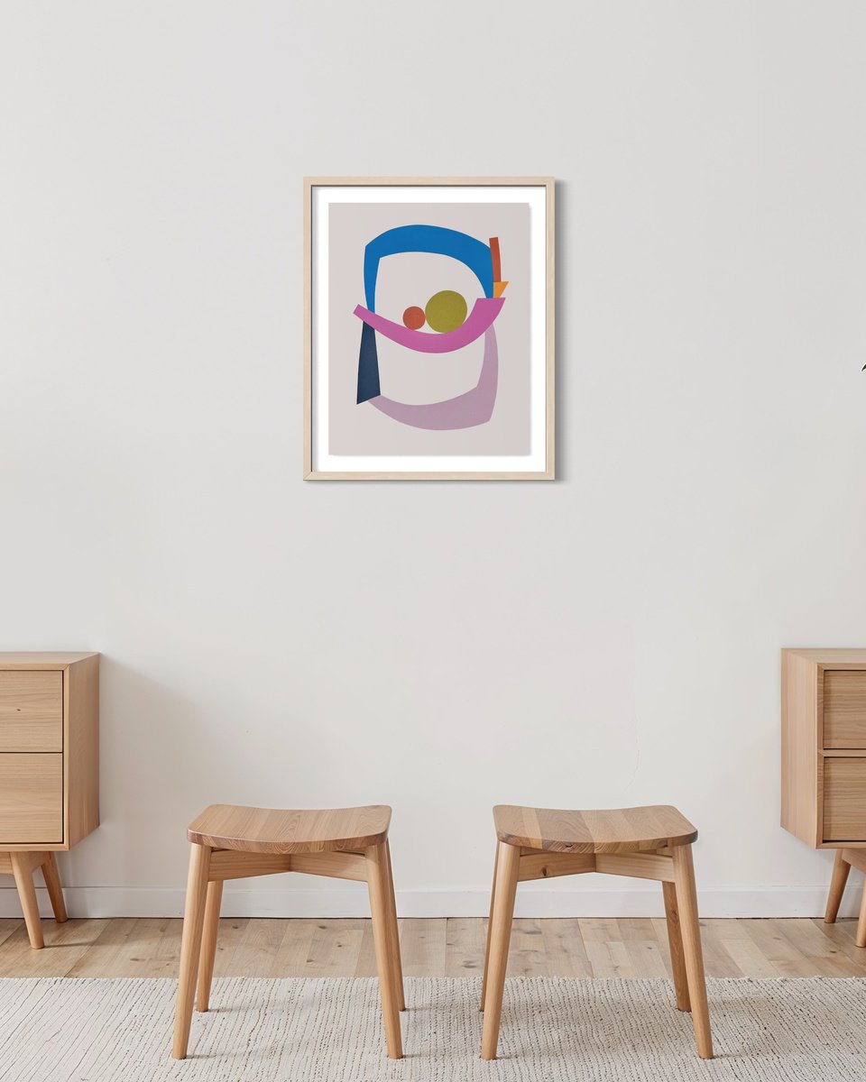 Geometric Screenprint , Forms Of Stillness By Maria Atanackovic, 17 X 22, Artwork For Sale On Artfinder