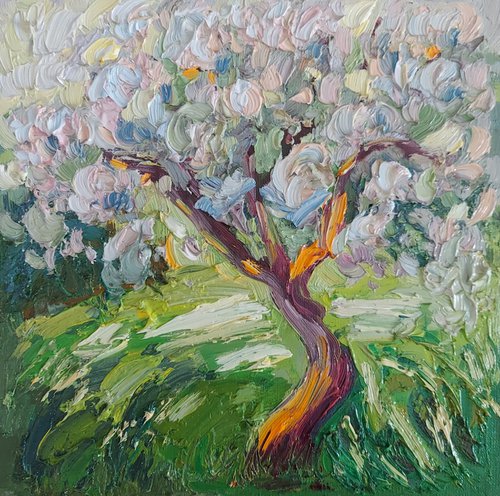 Sketch "Blooming tree" by Olena Kolotova