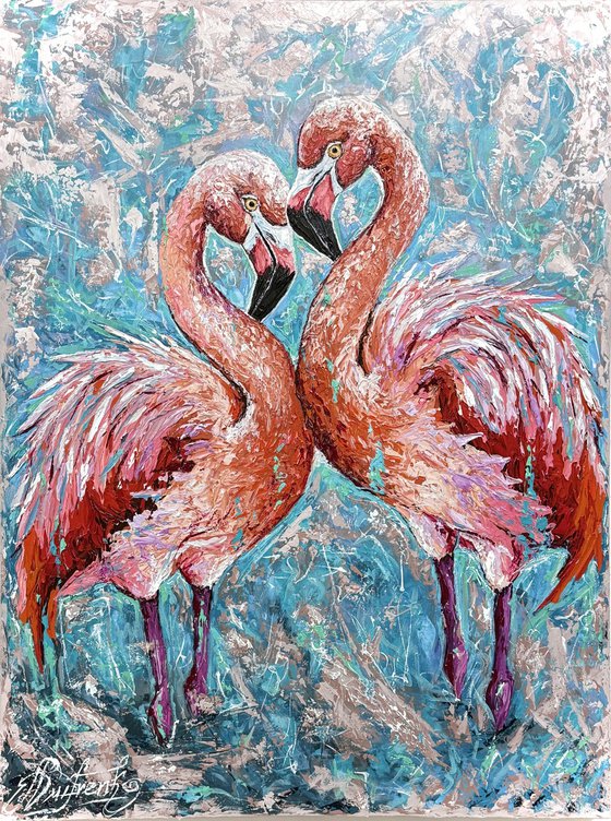 Two In Love ( Flamingos)