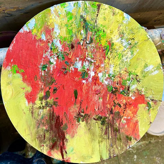 Flowers in a circle