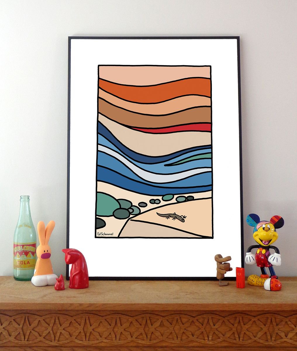 Shorncliffe - Layer upon layer - Modern Graphic Art Print by Ed Schimmel