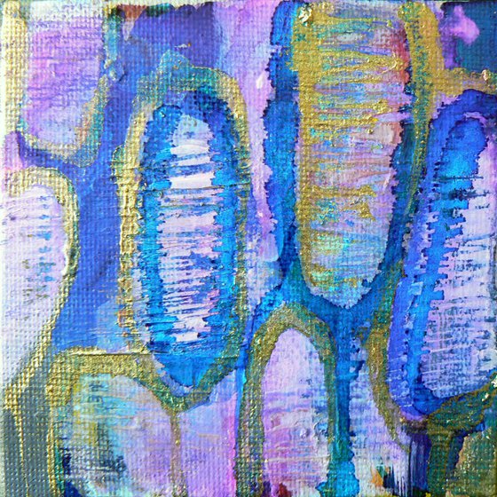 Mini original abstract #305 (original miniature abstract)