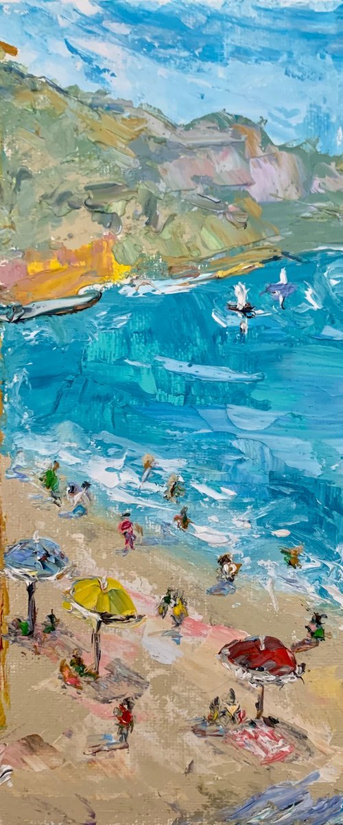 Amalfi coast beach by Vilma Gataveckienė