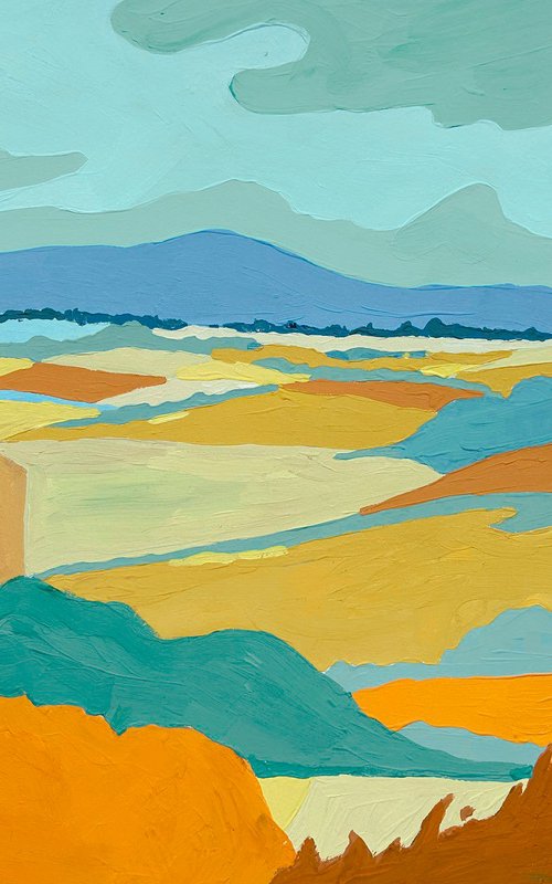 Golden Landscape by Irina Anis