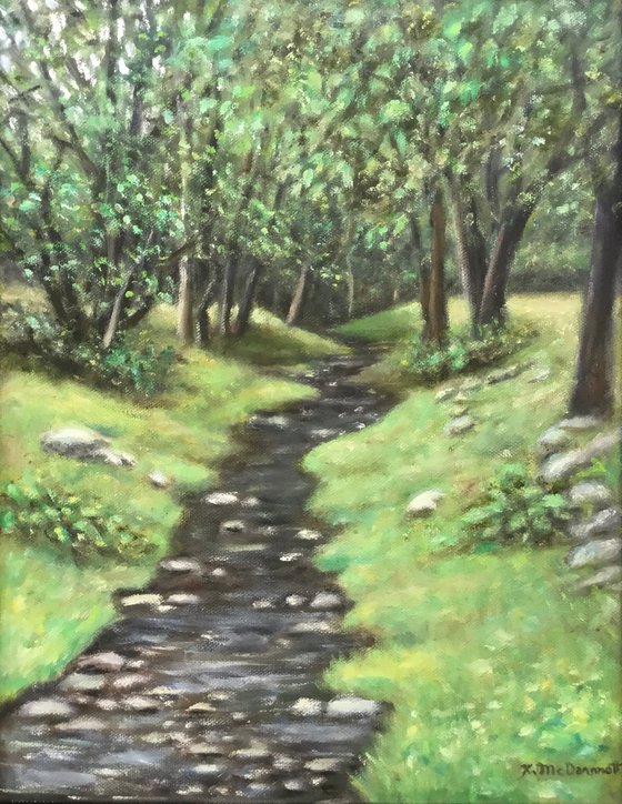 MOON BROOK from the FOOTBRIDGE