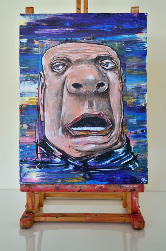 Baron Harkonnen - Original Modern Portrait Art Painting on Canvas Ready To Hang