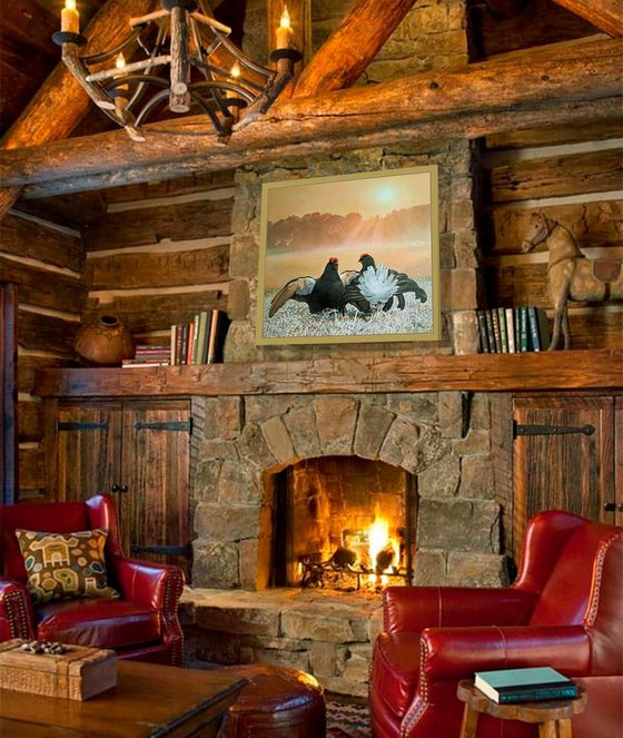 BLACK GROUSE ON THE LEK / MAN-TO-MAN TALK