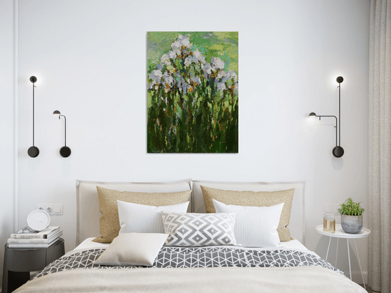 Irises - Original oil painting