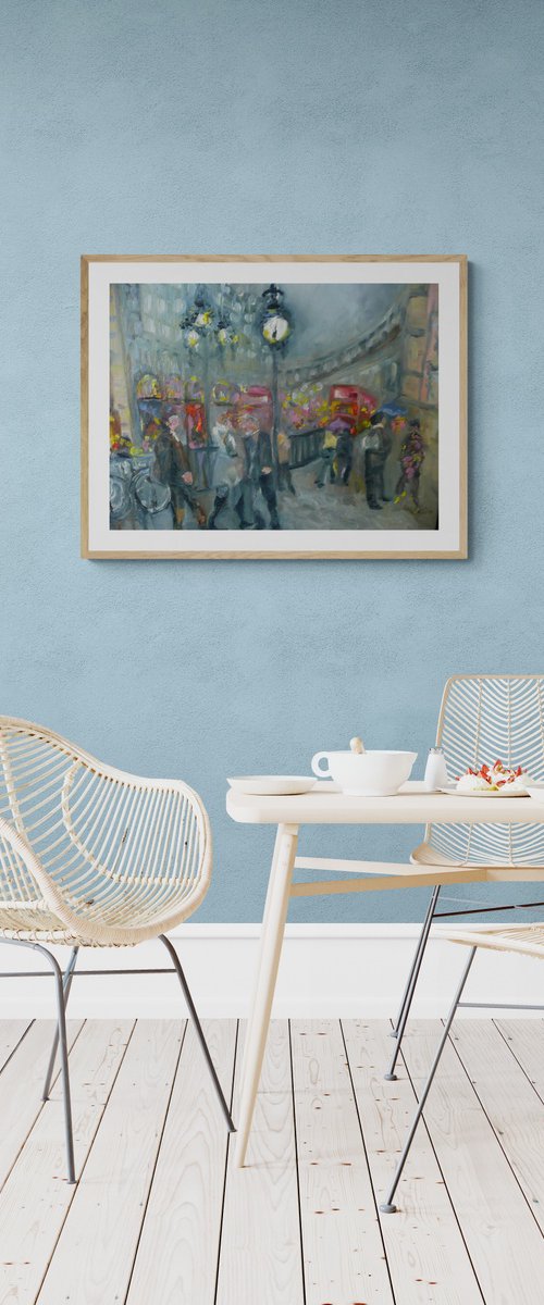 Piccadilly Circus by Lesley Blackburn